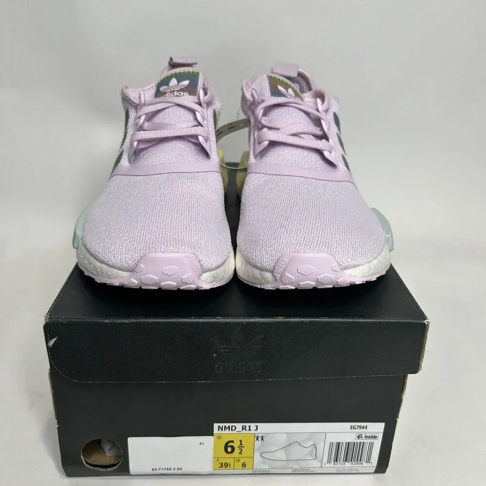 Adidas NMD R1 Boost J “Pastel Pink/Rainbow” 2024 - Picture 2 of 5